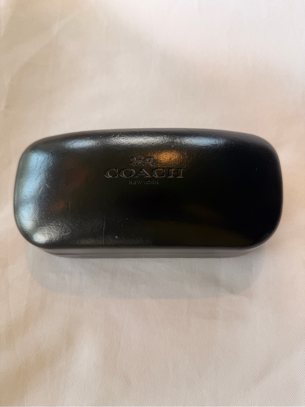 Coach New York Black Hard Clam Shell Sunglasses Case
